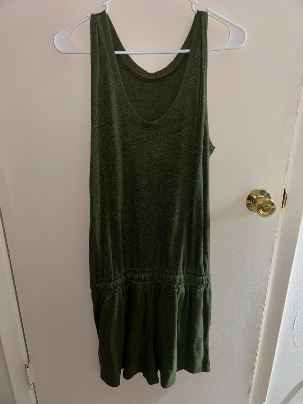 Time & Tru - Dark Green Romper - M/Medium